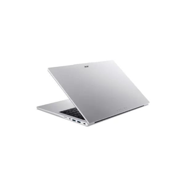 Acer Aspire Lite 15 rear angle view showing silver Aspire chassis and right side USB ports