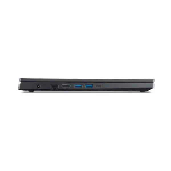 Acer Nitro V15 left side showing DC power RJ45 LAN HDMI dual USB-A and USB-C ports