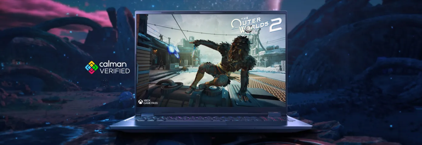 Acer Predator Helios Neo 16S 16 inch OLED display with Calman Verified color accuracy certification