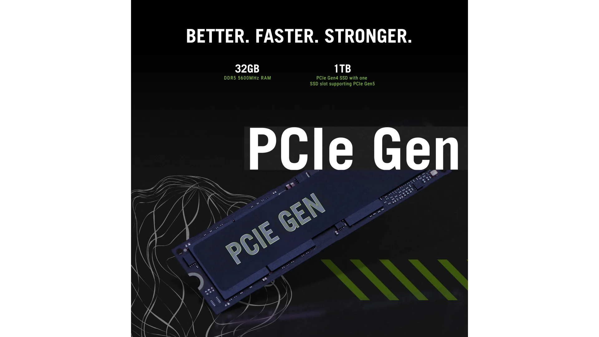 ROG Strix G16 Laptop comes with 1TB PCIe 4.0 NVMe M.2 SSD