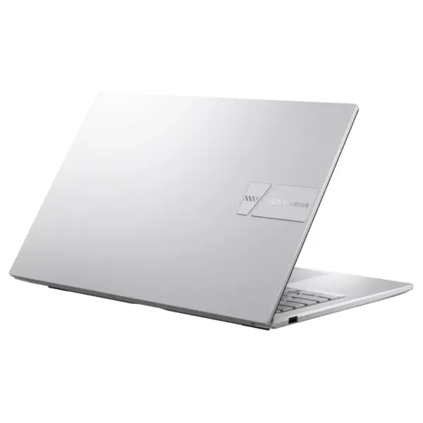 Asus Vivobook 15 X1504VA Cool Silver closed lid top view showing ASUS Vivobook logo