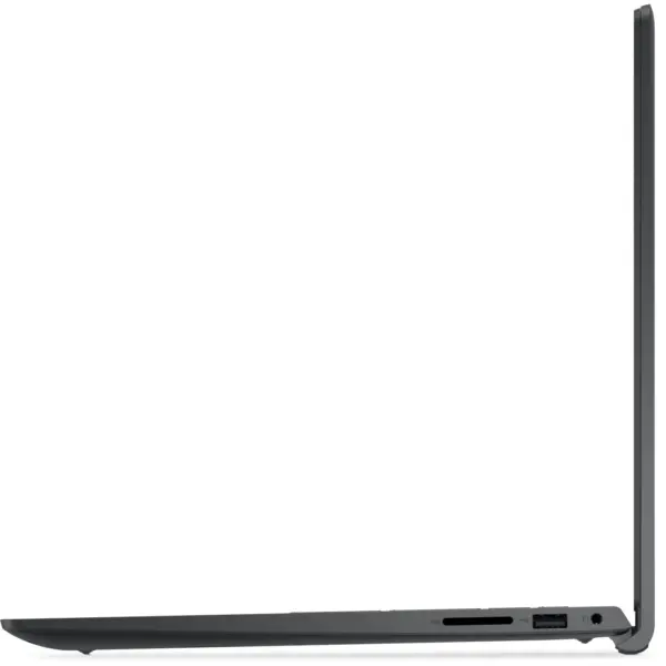 Dell Inspiron 15 DC15250 right side view showing SD card slot, USB-A port, and headphone jack