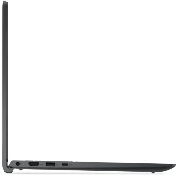 Dell Inspiron 15 DC15250 left side view showing power port, HDMI, USB-A, and USB-C ports