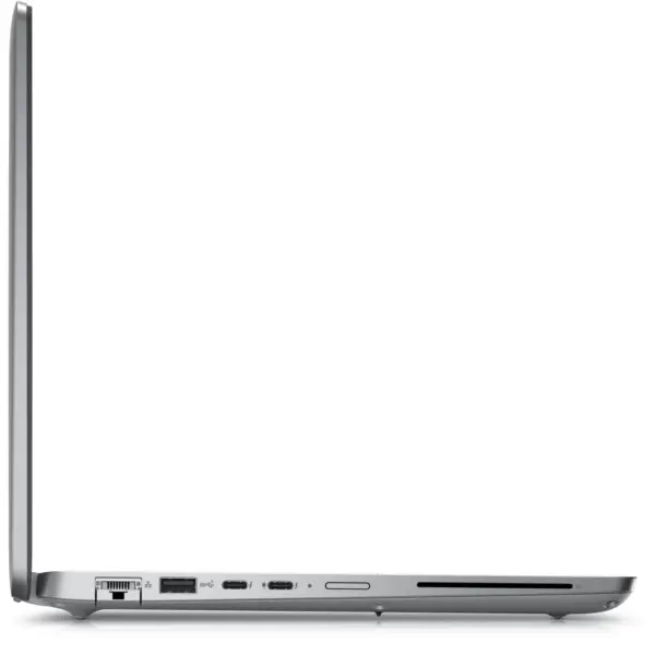 Right Side view of Latitude 5450 business Laptop Titan Gray comes with Windows 11 Pro, Finger Print Reader