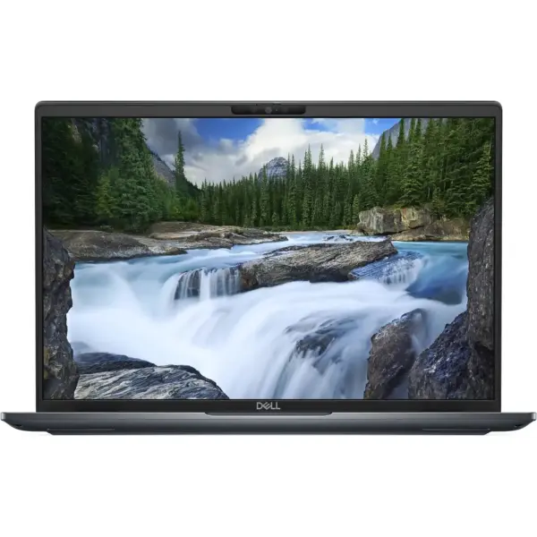 Dell Latitude 7450 full front view with 14 inch QHD plus display and Dark Blue chassis