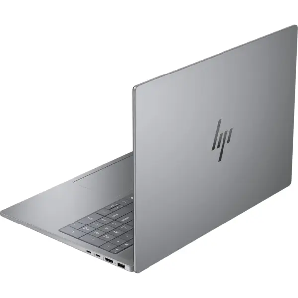 Back view of OmniBook X AI 16 Laptop Show HP Silver Logo