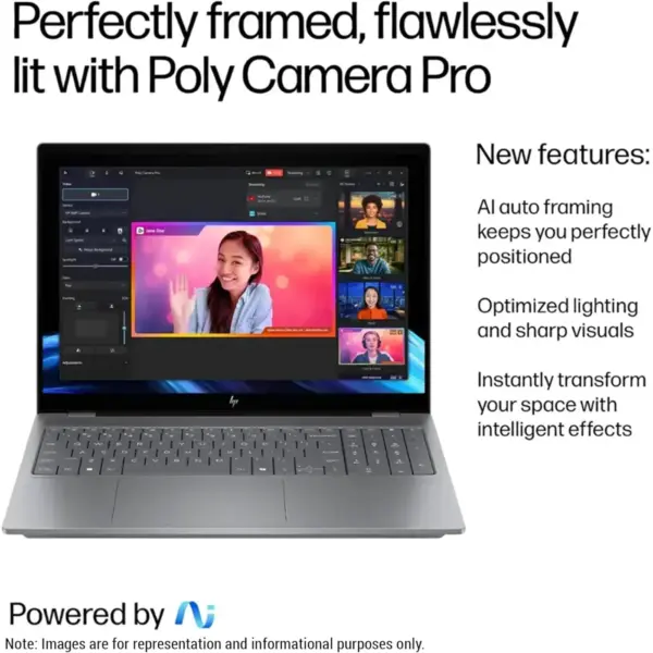 OmniBook X AI 16 Laptop Image with Details and comes with Windows 11Pro